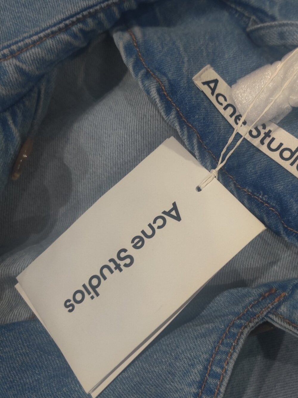 ACNE STUDIOS Oversized Denim Long Trench Coat EU32 US2 UK6 XS NEW $1585.00 - Picture 4 of 4
